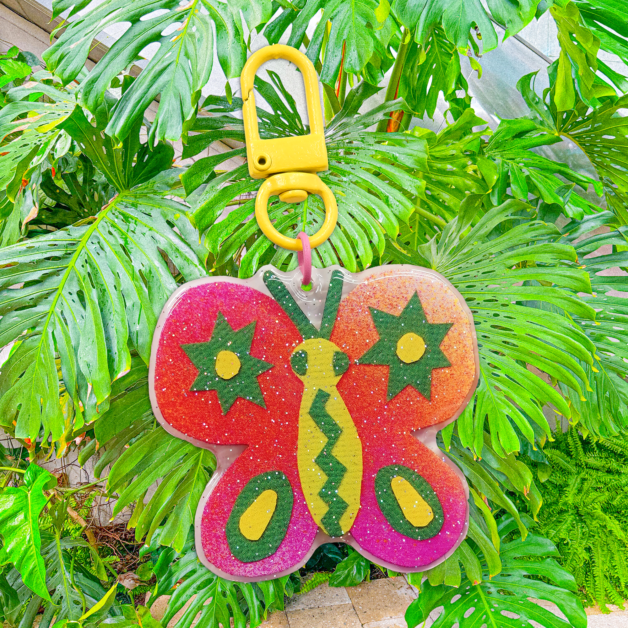 Butterfly Keyring