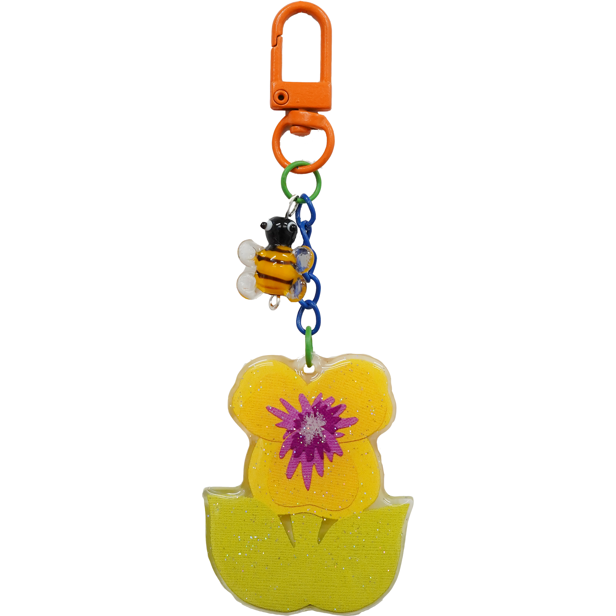 Pansy Bag Charm