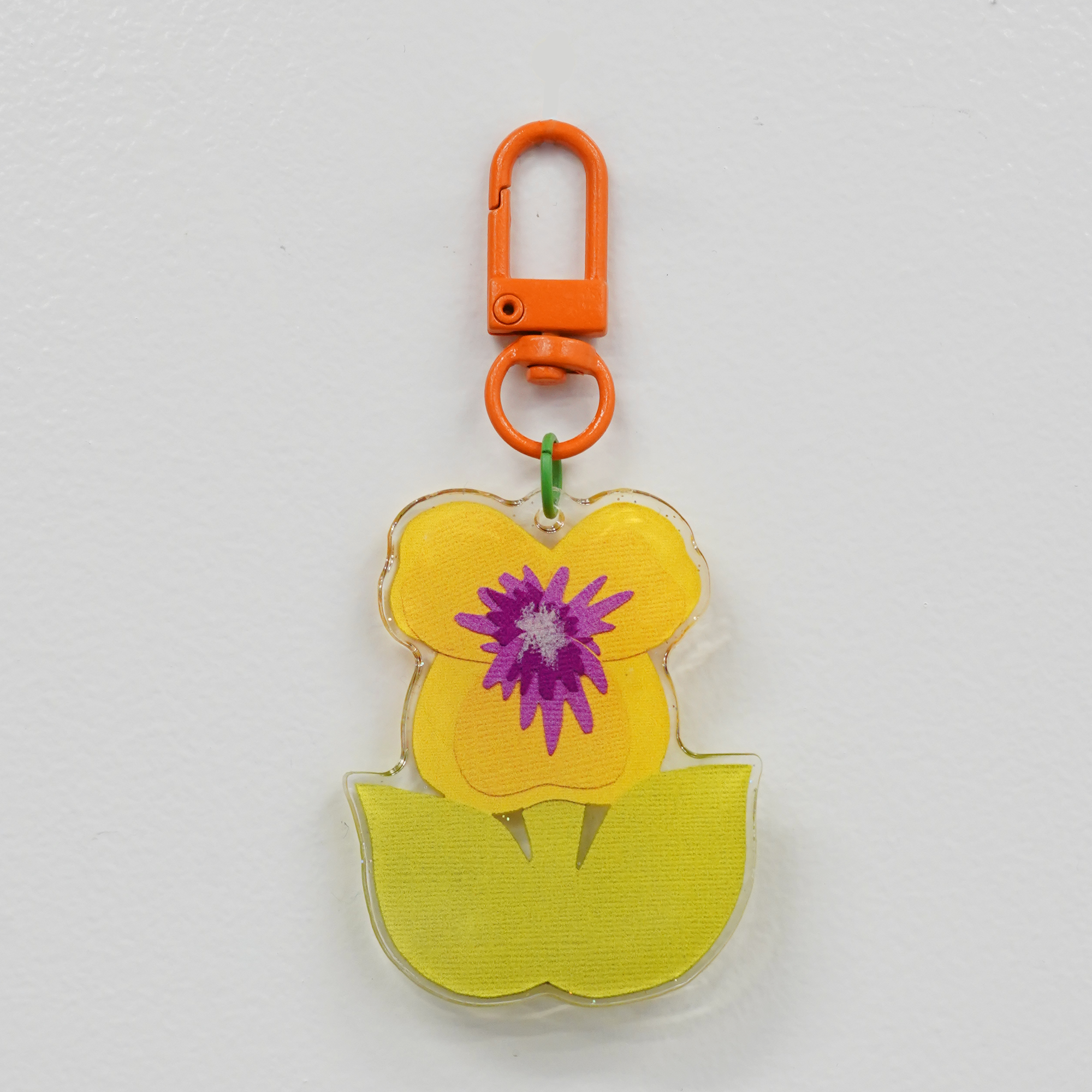 Pansy Bag Charm