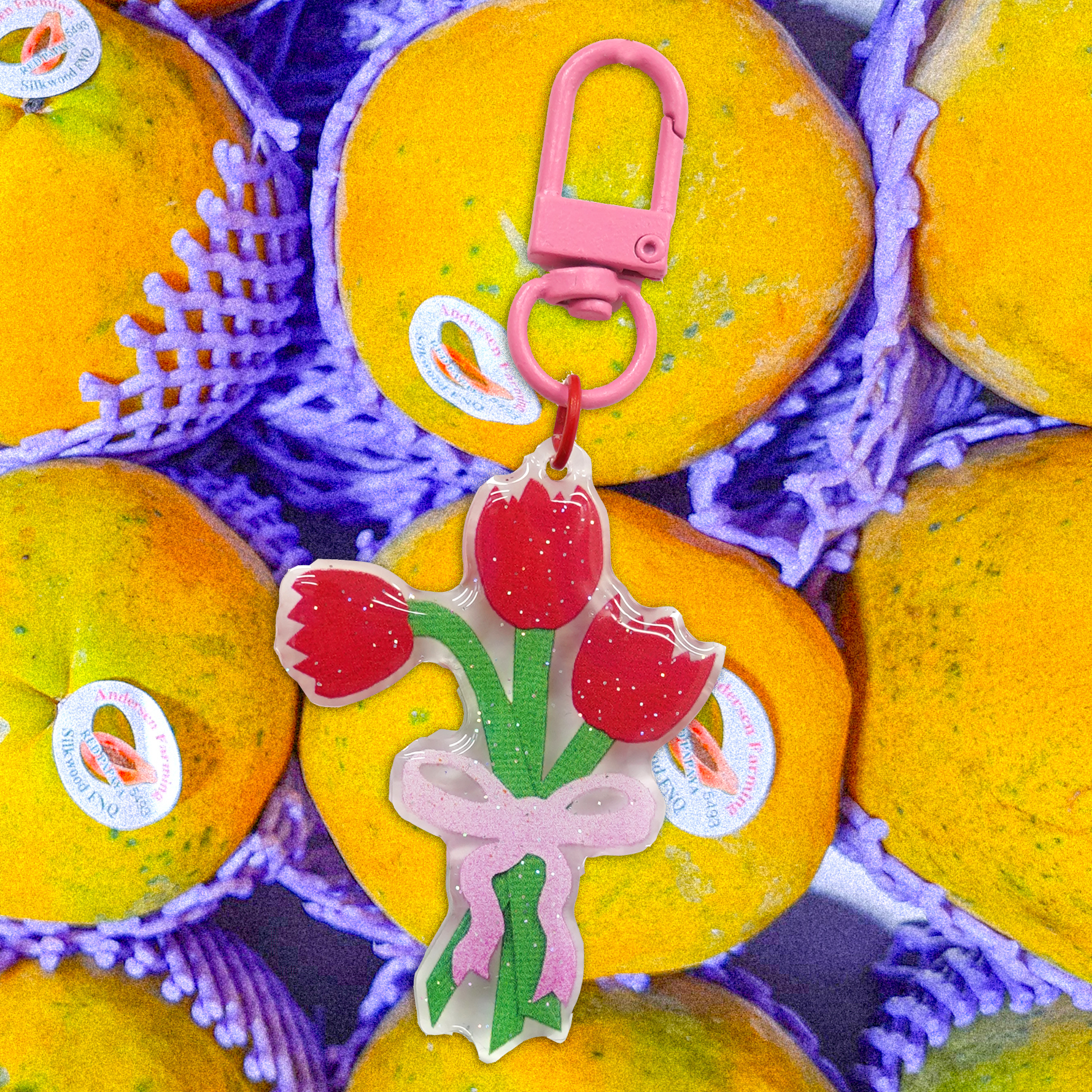 Tulips Keyring